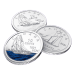 Set of 3 x 2021 100th Anniversary of Bluenose Commemorative 10 Cent Coin Rolls | Royal Canadian Mint