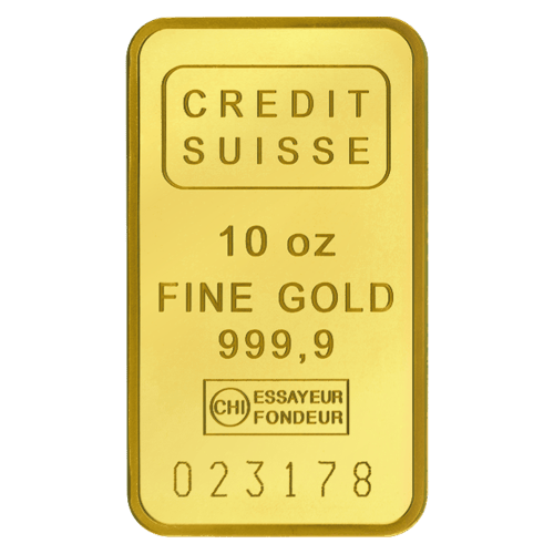 10 oz Gold Bar | Credit Suisse