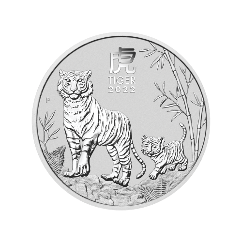1/2 oz 2022 Australian Lunar Year of the Tiger Silver Coin | Perth Mint