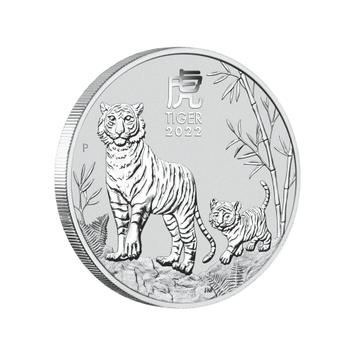 1/2 oz 2022 Australian Lunar Year of the Tiger Silver Coin | Perth Mint
