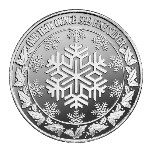Ronde 1 once d'argent Série Les plus grandes joies Ange Luge | Monnaie de SilverTowne