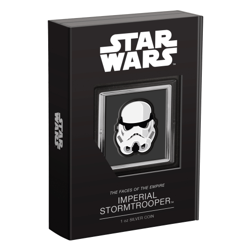 1 oz 2021 Star Wars Faces of the Empire: Imperial Stormtrooper Silver Coin | Agoro by New Zealand Mint
