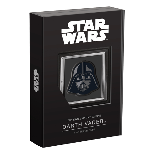 Pièce 1 once d'argent Star Wars Les Visages de L'Empire : Dark Vador 2021 | Agoro par La Monnaie de Nouvelle-Zélande