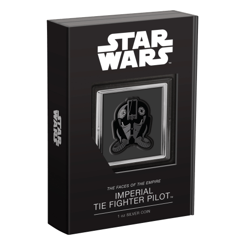 1 oz 2021 Star Wars Faces of the Empire: Imperial TIE Fighter Pilot Silver Coin | Agoro by New Zealand Mint