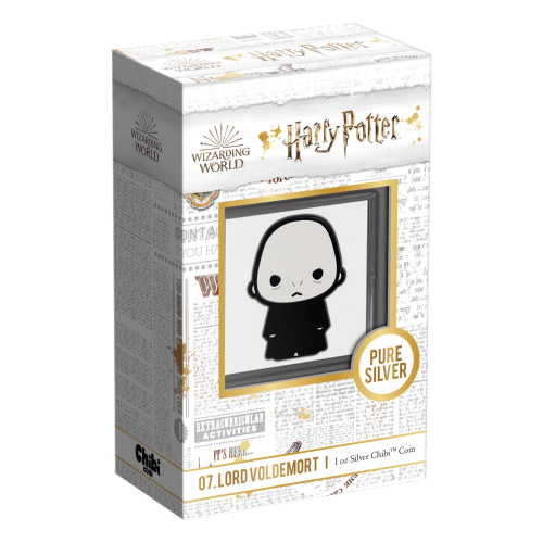 1 oz 2021 Chibi Harry Potter: Lord Voldemort Silver Coin | Agoro by New Zealand Mint