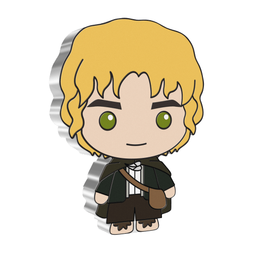 1 oz 2021 Chibi The Lord of The Rings: Samwise Gamgee Silver Coin | Agoro by New Zealand Mint