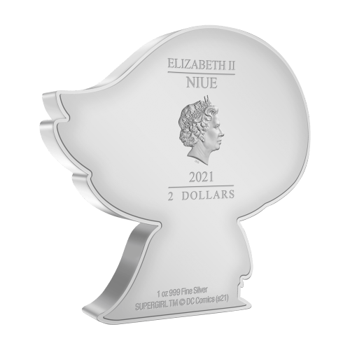 1 oz 2021 Chibi DC Comics: Supergirl Silver Coin | Agoro by New Zealand Mint