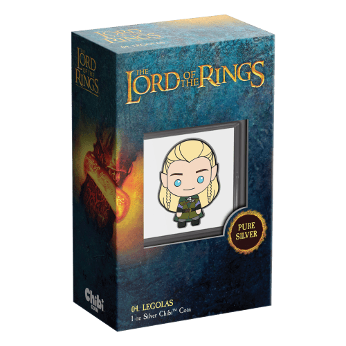 1 oz 2021 Chibi The Lord of The Rings: Legolas Silver Coin | Agoro by New Zealand Mint