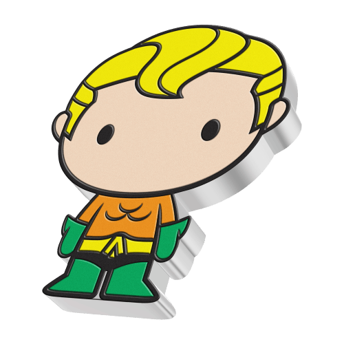 1 oz 2021 Chibi DC Comics: Aquaman Silver Coin | Agoro by New Zealand Mint