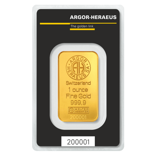 1 oz KineBar Gold Bar | Argor-Heraeus