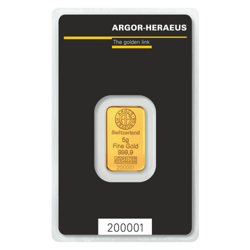 5 gram KineBar Gold Bar | Argor-Heraeus