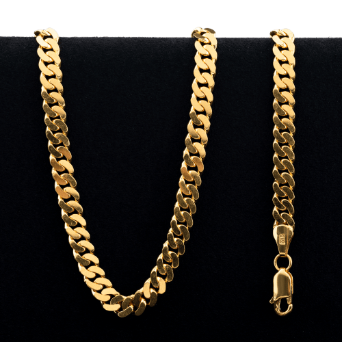44.5 gram 22 kt Curb Style Gold Necklace