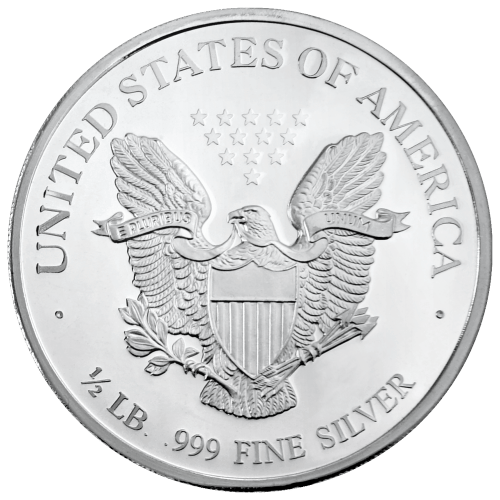 Ronde 1/2 livre d'argent réplique Aigle américain