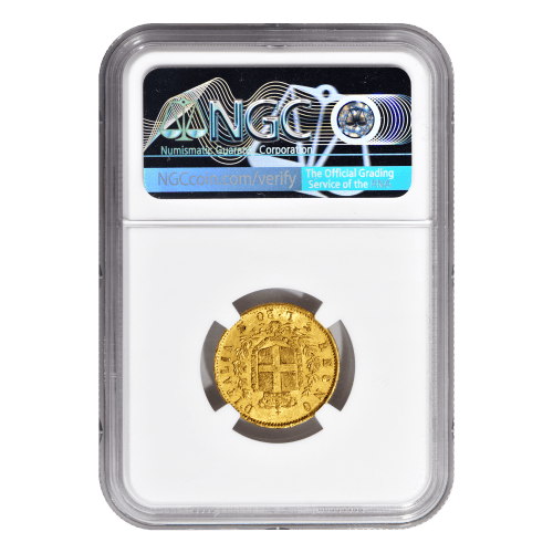 Pièce d'or AU-53 NGC 20 Lires italienne d'année aléatoire