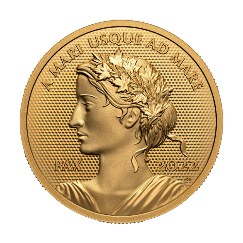 1 once 2022 Monnaie Royale Canadienne | Pièce d'or pur à 99999 Dollar de la Paix