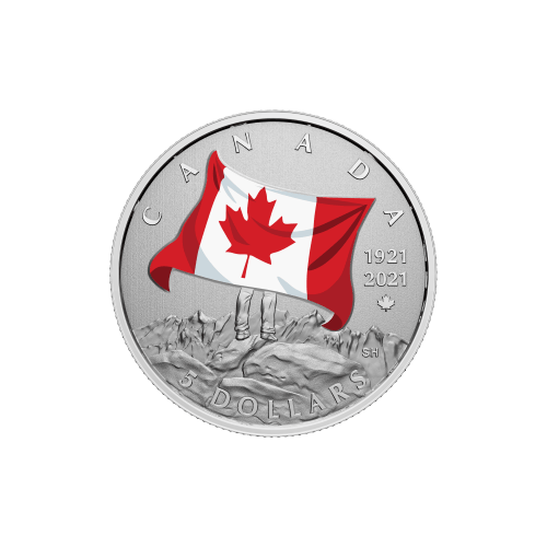 1/4 oz 2021 Moments to Hold: 100th Anniversary of Canada's National Colours Silver Coin | Royal Canadian Mint