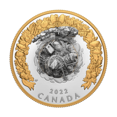 Pièce 5 onces d'argent Splendeur des Fêtes | 2022 Monnaie royale canadienne