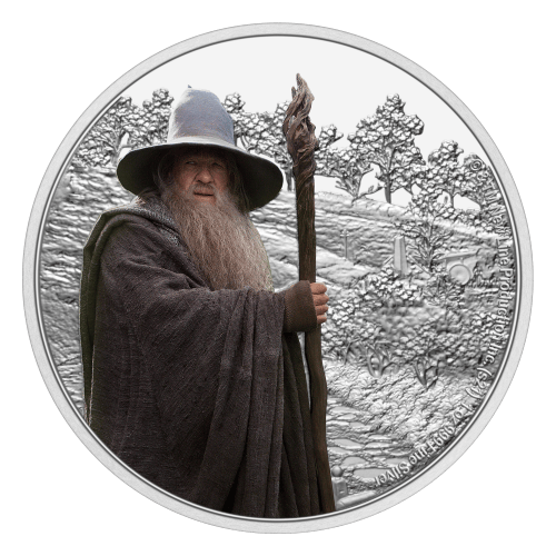 1 oz 2021 The Lord of the Rings: Gandalf the Grey Silver Coin | Agoro by New Zealand Mint