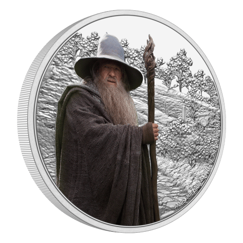 1 oz 2021 The Lord of the Rings: Gandalf the Grey Silver Coin | Agoro by New Zealand Mint