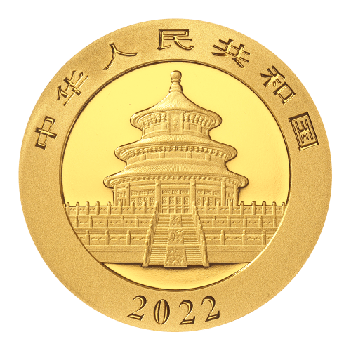 Pièce 30 grammes en or Panda Chine 2022 | Monnaie chinoise
