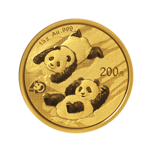Pièce 15 grammes en or Panda Chine 2022 | Monnaie chinoise