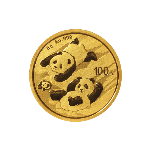 Pièce 8 grammes en or Panda Chine 2022 | Monnaie chinoise