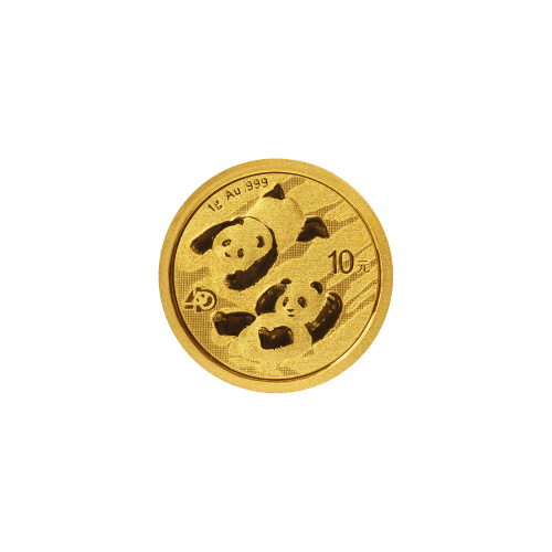 Pièce 1 gramme en or Panda Chine 2022 | Monnaie chinoise