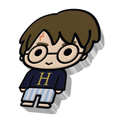 Pièce 1 once d'argent Chibi Harry Potter : Pyjama Poudlard 2021 | Agoro par La Monnaie de Nouvelle-Zélande