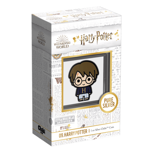Pièce 1 once d'argent Chibi Harry Potter : Pyjama Poudlard 2021 | Agoro par La Monnaie de Nouvelle-Zélande