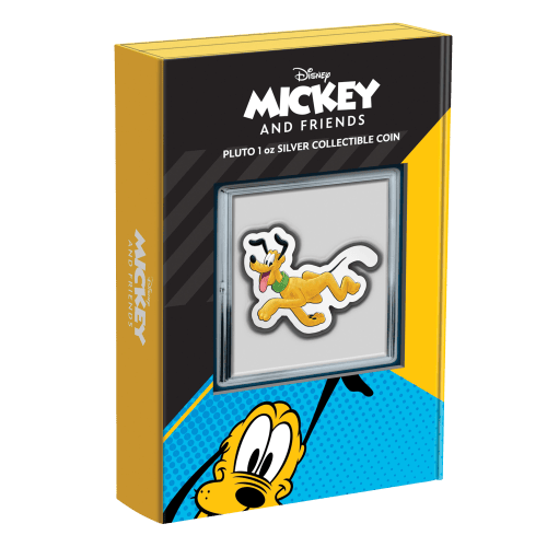 Pièce 1 once d'argent Pluto Disney 2021 | Agoro par La Monnaie de Nouvelle-Zélande
