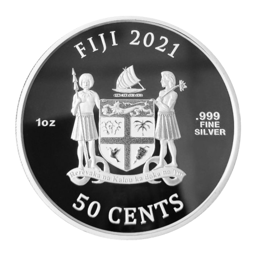 Pièce 1 once d'argent Noël Shrek Fiji 2021