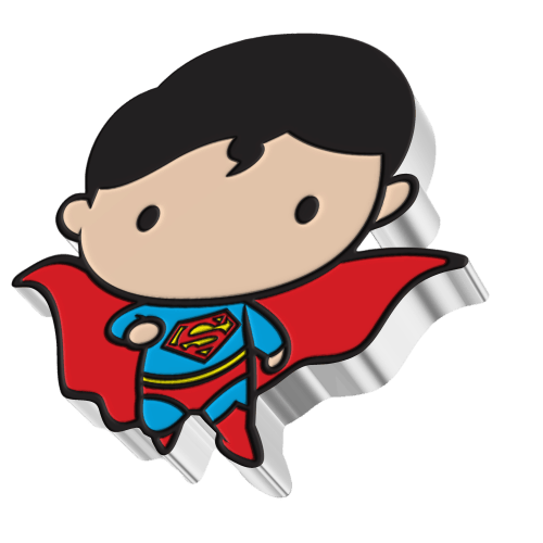 1 oz 2021 Chibi DC Comics: Flying Superman Silver Coin | Agoro by New Zealand Mint