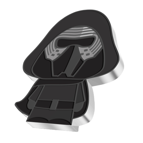 1 oz 2021 Chibi Star Wars: Kylo Ren Silver Coin | Agoro by New Zealand Mint