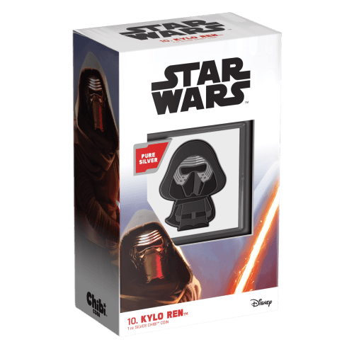 1 oz 2021 Chibi Star Wars: Kylo Ren Silver Coin | Agoro by New Zealand Mint