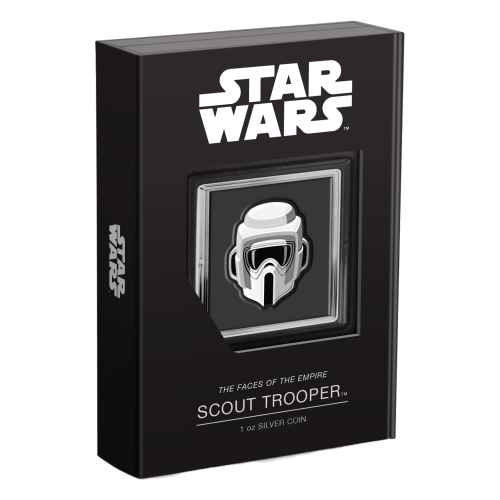 1 oz 2021 Star Wars Faces of the Empire: Scout Trooper Silver Coin | Agoro by New Zealand Mint