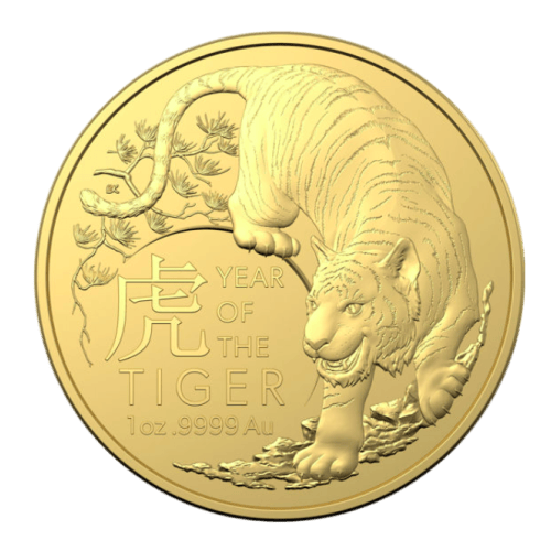 1 oz 2022 Lunar Series: Year of the Tiger Gold Coin | Royal