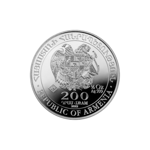 Pièce 1/2 once d'argent Arche de Noé Arménie 2022