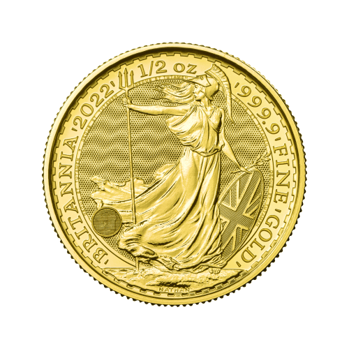 1/2 oz 2022 Britannia Gold Coin | The Royal Mint