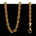 Collier en or 22 carats de style torsadé de 28,5 grammes