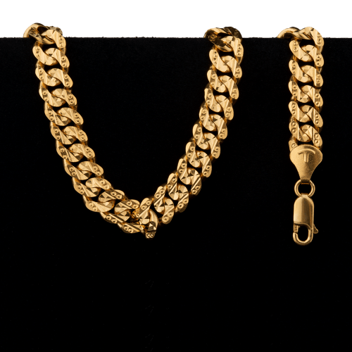 101.5 gram 22 kt Curb Style Gold Necklace