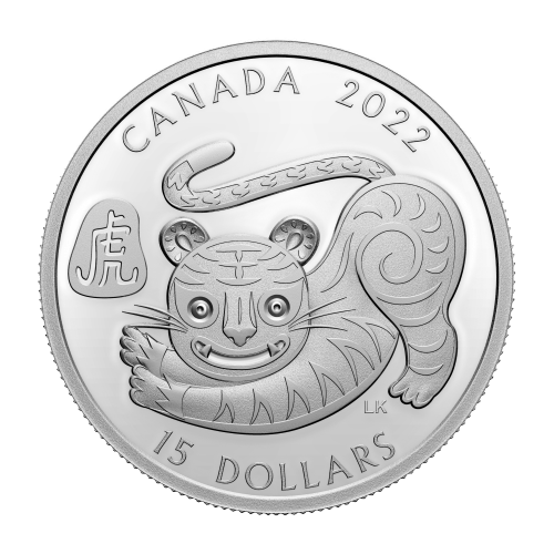 1 oz 2022 Lunar Year of the Tiger Silver Coin | Royal Canadian Mint