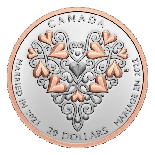 1 oz 2022 Best Wishes on your Wedding Day Proof Silver Coin | Royal Canadian Mint