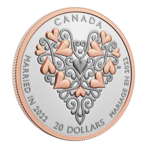 1 oz 2022 Best Wishes on your Wedding Day Proof Silver Coin | Royal Canadian Mint