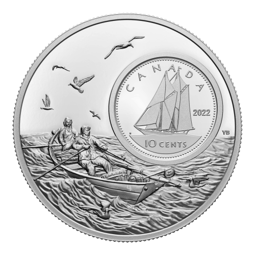 Pièce 5 onces d'argent Vues d'ensemble : Bluenose 2022 | Monnaie royale canadienne