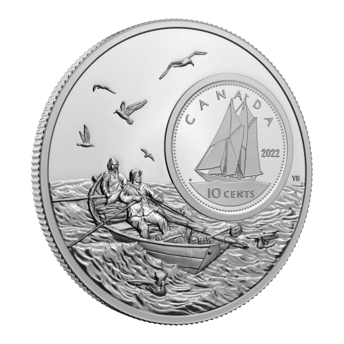 Pièce 5 onces d'argent Vues d'ensemble : Bluenose 2022 | Monnaie royale canadienne