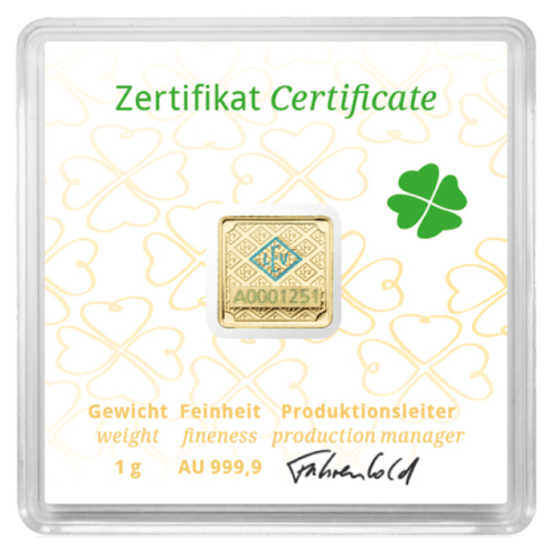 1 gram Luck Gold Bar | Geiger Edelmetalle