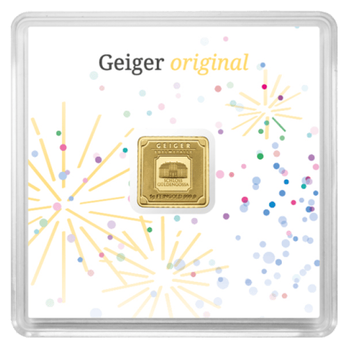 1 gramme Geiger Edelmetalle | Lingot d'or Congrats