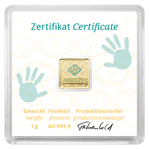 1 gram Birth Gold Bar | Geiger Edelmetalle