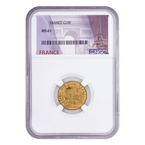 Pièce d'or MS-61 NGC 10 Francs d'année aléatoire