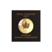 Pièce d'or unique MapleGram 2022 de 1 gramme